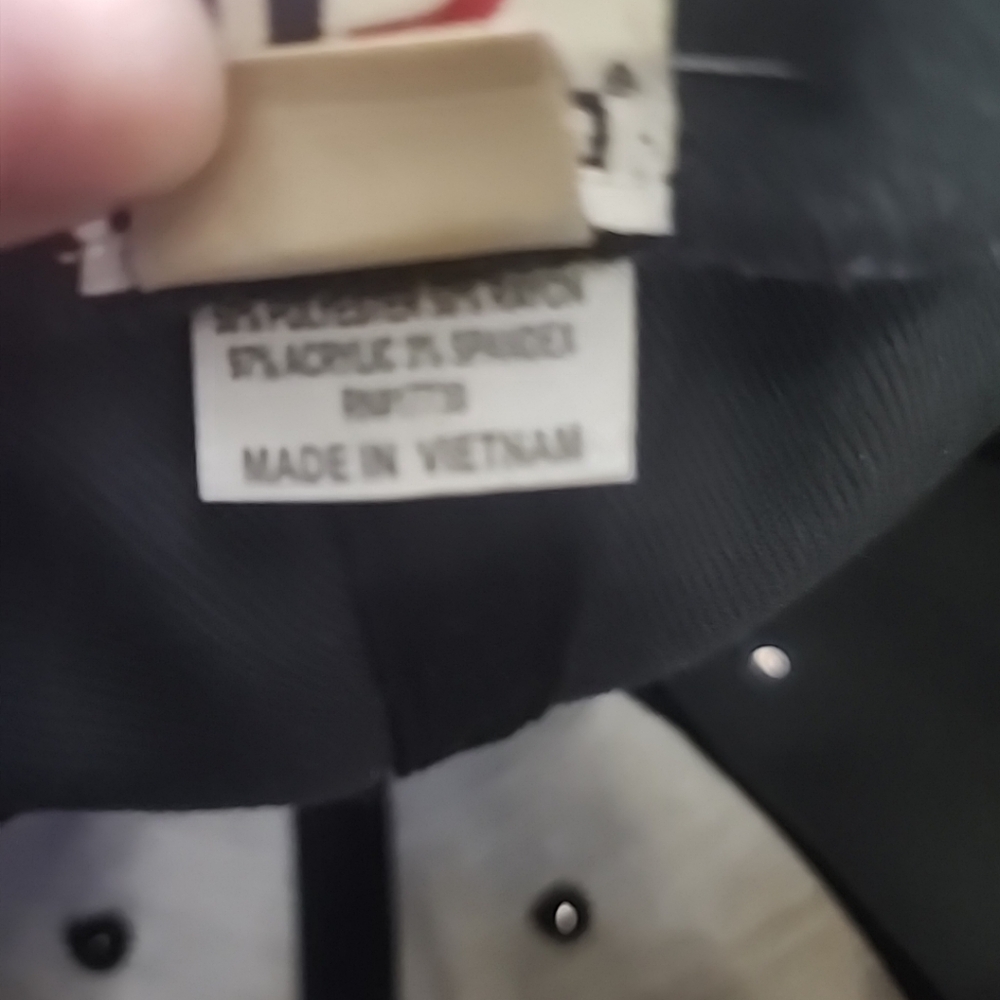 Mossimo Striped Black Adjustable Baseball Cap Men… - image 2